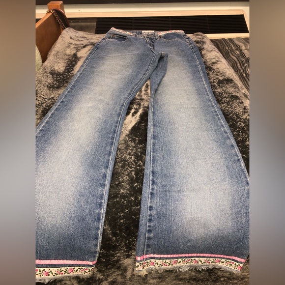 ribbon flare jeans - Picture 2 of 5